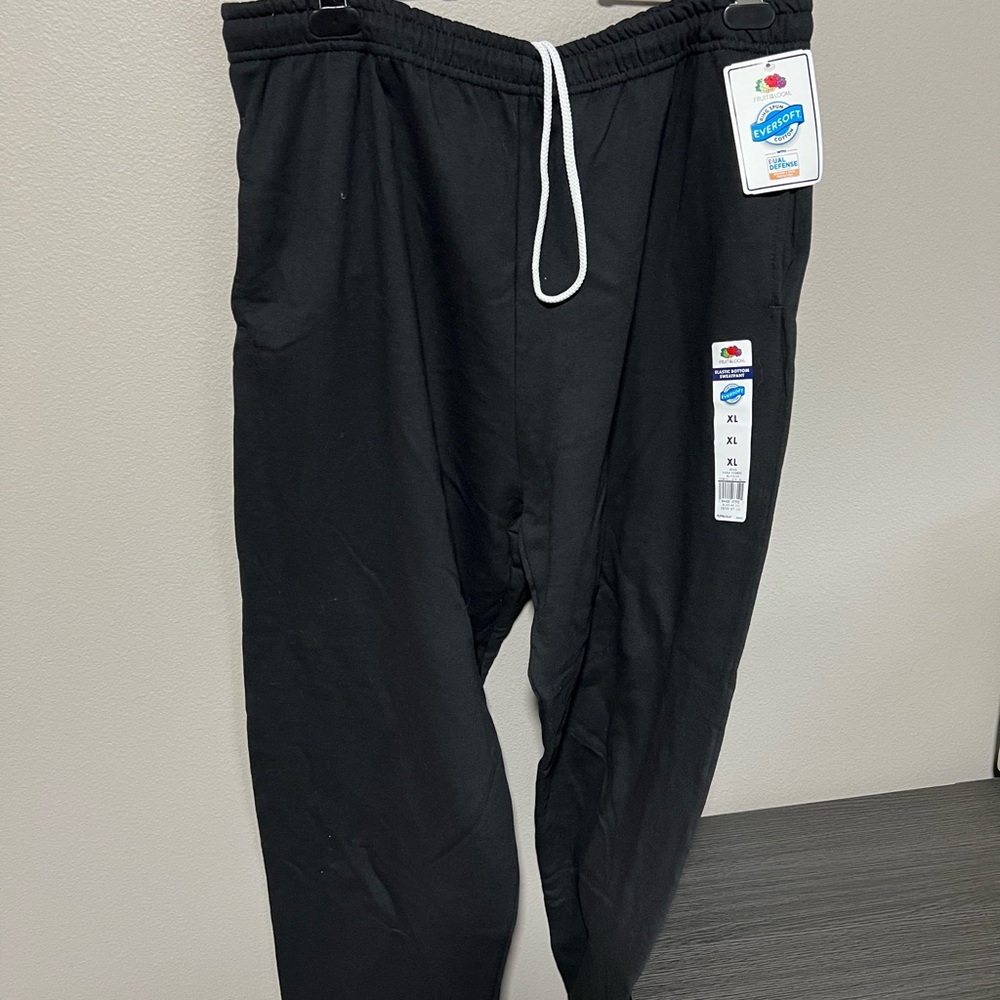 Fruit of the Loom Men's Black Sweatpants